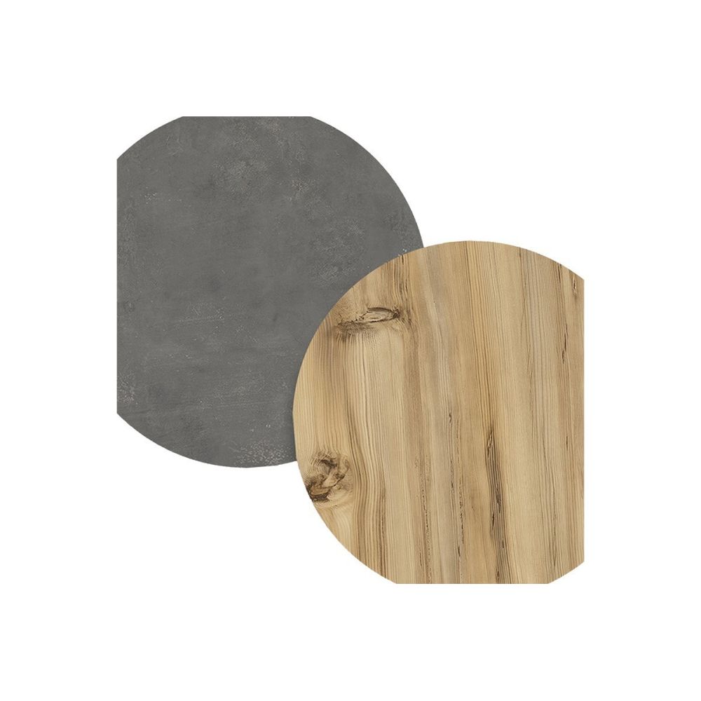 Mueble Mesa TV de Pared Color Antracita-Roble