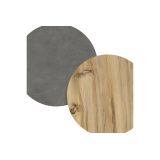 Mueble Mesa TV de Pared Color Antracita-Roble