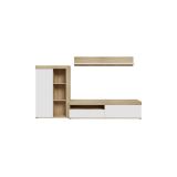 Living room complex Zorbi pakoworld white-sonoma oak melamine 265x41x158.5cm